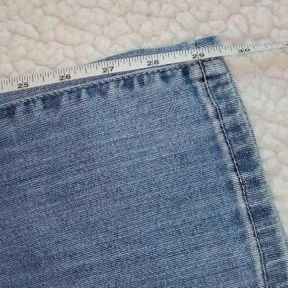 Kut from the Kloth Cameron Embroidered Logo Sz. 10 Straight Leg Blue Jeans - Picture 6 of 13
